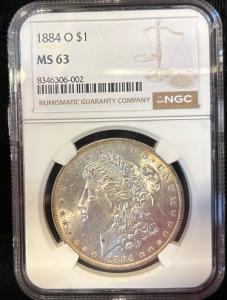NGC MS 63 1884 O $1 Morgan Silver Dollar Coin