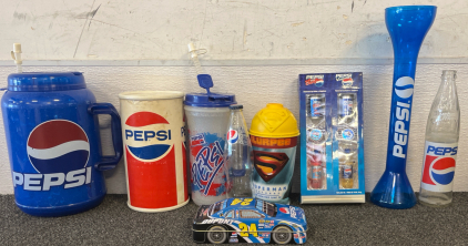 Pepsi Collection Includes Pepsi Lip Balm and Glosses, Dupoint 24 Car Tin, A Pepsi Piggy Bank, And Much More!!