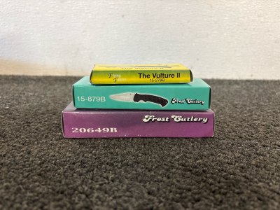 Folding Knives: The Vulture II, Wind Dagger, The Storm II