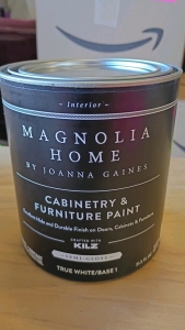 1)Case of 6Qt Kilz Magnolia Home Cabinetry and Furniture Paint Semi Gloss True White Base 1