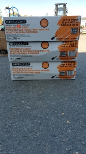 (3) Steelcoat Painter's Plastic