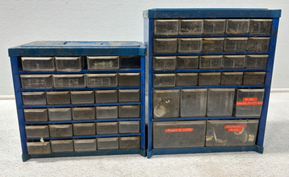 (2) Storage Bins 1 Is Empty The Other One Has Items In It