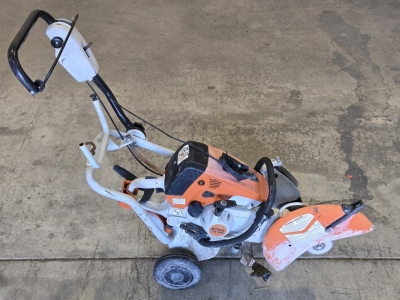 Stihl TS700 Gas Powered Cutquik Cut-Off Concrete Machine w/ Mounted Push Dolly