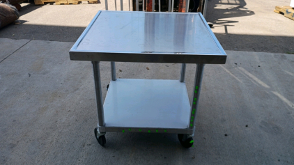 Stainless Steel Rolling Cart Lo-Boy 30x30x29