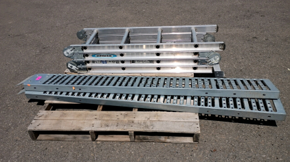 Werner Fold Up Ladder 16' and Small Steel Trailer Ramps 72"