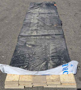 Large Bundle of Painted OSB Particle Board Siding - 192" Length&bull;7&frac34;"-10⅞"Width Pieces
