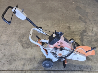 Stihl TS700 Gas Powered Cutquik Cut-Off Concrete Machine w/ Mounted Push Dolly