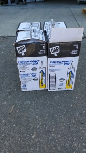 (4)Boxes Of DAP Power Point 200 All-Purpose Acrylic Latex Caulk with Silicone.