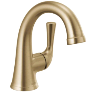 (1) Delta - Kayra 1.2 GPM Single Hole Bathroom Faucet with Pop-Up Drain Assembly<br/>Model: 533LF-CZMPU