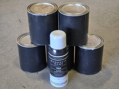 (5) Magnolia Home by Joanna Gaines KILZ Cabinetry/Furniture Interior Paint Mystery Cans - 31.5FL OZ & (1) Magnolia Home by Joanna Gaines KILZ Indoor/Outdoor Spray Paint - Gloss&bull;Loft - 12OZ