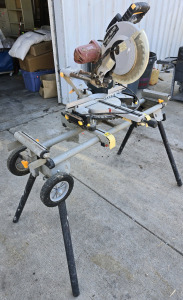 Chicago Electric Adjustable Folding Table Circular Saw - ~58"W x 34"D x 60"H