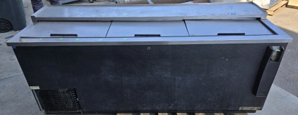 BEVERAGE&bull;AIR Brand Large Commercial Refrigerator/Freezer w/ 3 Lid Openings - 34"H x 80"W x 28"D
