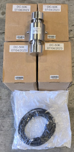 (4) *New* Cardinal DC-50k (50,000LB) Digital Scale Load Cells & (4) Cardinal Detecto Load Cell Cables (Revision G) / +$800 Combined Value!