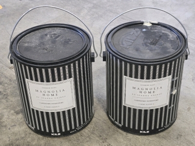 (2) Magnolia Home by Joana Gaines Cabinetry/Furniture KILZ Interior Paint - Semi Gloss&bull;Base 3 - 3.43L / +$60 Per Can Value!