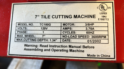 Unbranded Tile Machine