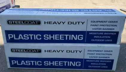 (2) 1.5MIL Clear Polyethylene Sheeting 20FTx200FT