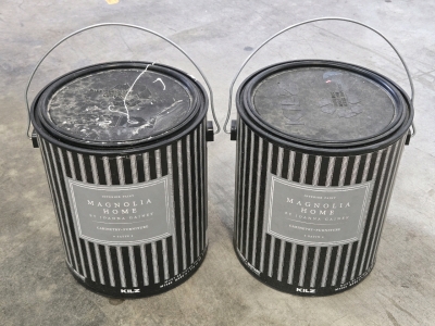 (2) Magnolia Home by Joanna Gaines KILZ Cabinetry/Furniture Interior Paint - Satin&bull;Base 3 - 3.43L / +$60 Per Can Value!