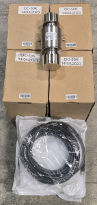 (4) *New* Cardinal DC-50k (50,000LB) Digital Scale Load Cells & (4) Cardinal Detecto Load Cell Cables (2 Revision E & 2 Revision G) / +$800 Combined Value!