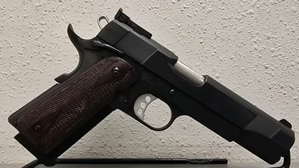 *New* Rock River Arms .45 ACP Pistol, Serial CK000811, Wood Grips, Blue Case