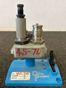 Dillon Precision 45-70 Reloading Die Set On Toolhead
