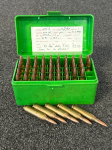 (50) Rnds Of 243 Win In Green Case