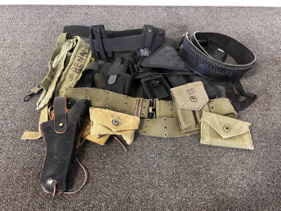 Holster Belt/ Carriers and Leather Ammo Belt