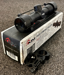 AIM Sports 4x32 Compact Scope With Rings Included