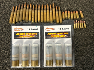 Firequest 12 Ga. ShotShells, .223 Cal, 32 Auto, and .22