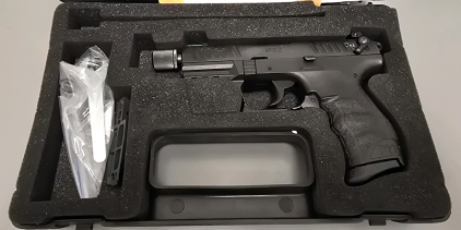 Walther P22 Semi-Automatic Pistol, .22 LR, Serial Z124202