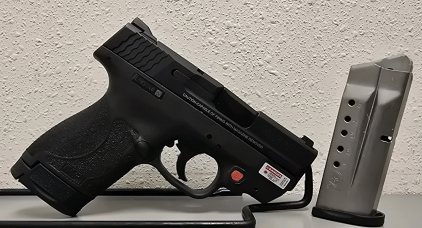 Smith & Wesson M&P 9 Shield, 9mm, Serial: LFK9940, Crimson Trace Laser