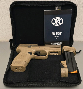 *New* FN Herstal 509 Semi-Automatic Pistol, 9x19mm, FDE Finish, Serial GKS0203583