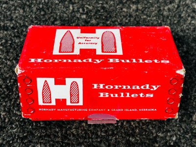 Box Of Hornady Bullets: 38 Cal 158 Gr. (.358 Lead SWC)