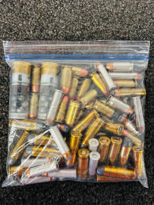 Bag Of Mixed Ammunition: 12 Ga, 38 SPL, 45 Auto, 357 Mag, 45 Colt