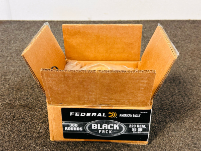 (300) Rnds Of Federal 223 REM 55 Gr. FMJ BT