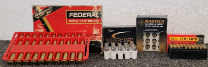 Federal 30-30, Magtech 32 Auto 65 GR JHP, .22 L.R. Semi Auto, Gold Dot 32 Auto 60 Grain