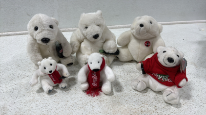 Assorted Coca-Cola Polar Bears Nice Collection