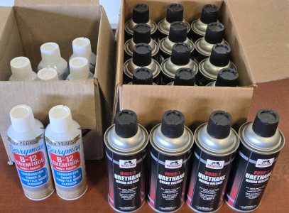 (16) Cans of Rescom RUGS-1 Urethane Guard Release - 11.5oz & (7) Cans of Berryman B-12 Chemtool Small Engine Carb Choke & Throttle Body Cleaner - 10oz | +$80 Combined Value!