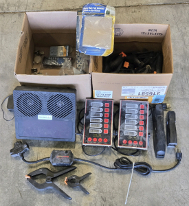 Assorted Office Items & Tools: Retekess Voice Pager, (2) CAL-6B Calculagraph Timers, Plastic Clamps, & More!