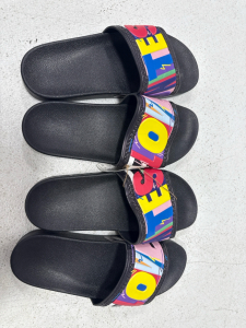 (2) Size 10 Adidas Adiletter Pride Sandals