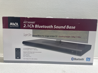 (1) AIVOL AST3000BT 2.1Ch Bluetooth Sound Base