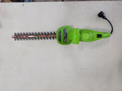 (1) 18" Electric Hedge Trimmer and Garden Supplies.