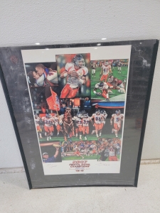 Signed BSU "Fiesta Bowl" poster
