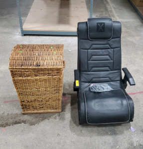Gaming Rocking Chair Wicker Laundry Basket And More