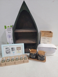 Hanging Wall Shelf, Spice Storage Jars, Picture Frame and more