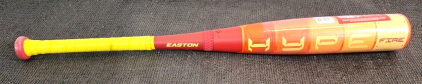 (1) EASTON - 2025 Hype Fire Baseball Bat, 10 Drop, 2-3/4" Barrel, 28" Length