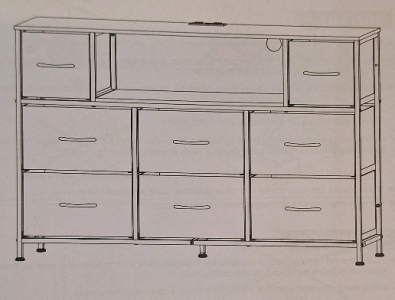 (1) Fabric Dresser
