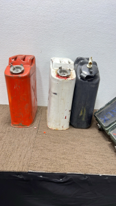 Gasoline Tanks and Crosswalk Light