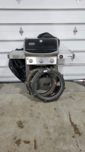 (2) Dunatik Sand Dunes Tires size 110/90-19 And Weber Spirit II E-310 Gas Grill. No Propane Tank