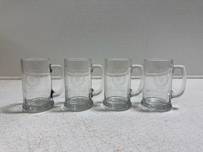 (4) Marine One Ronald Reagan Glass Mugs