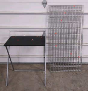 (5) Sheets of Welded Wire Mesh & (1) Foldable TV Food Table